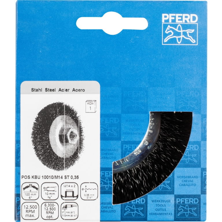 Brosse conique PFERD 220832; 100 mm; M14