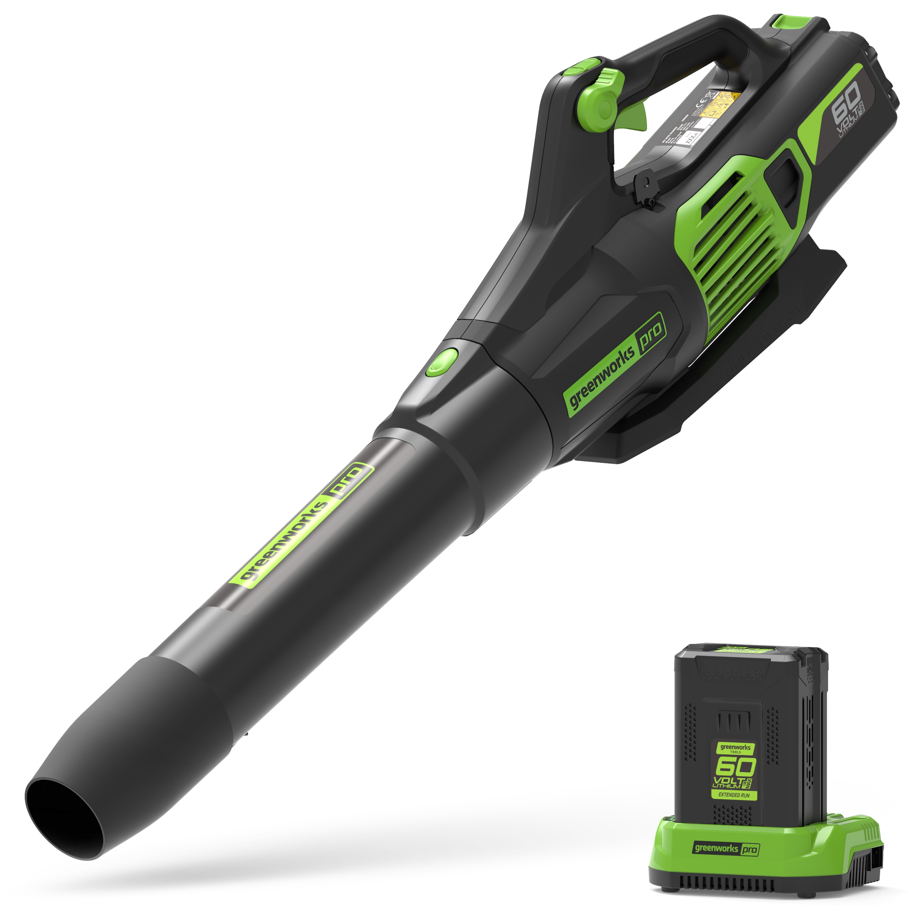 Souffleur de feuilles sans fil Greenworks GD60ABK4; 60 V; 1x4,0 Ah accu.