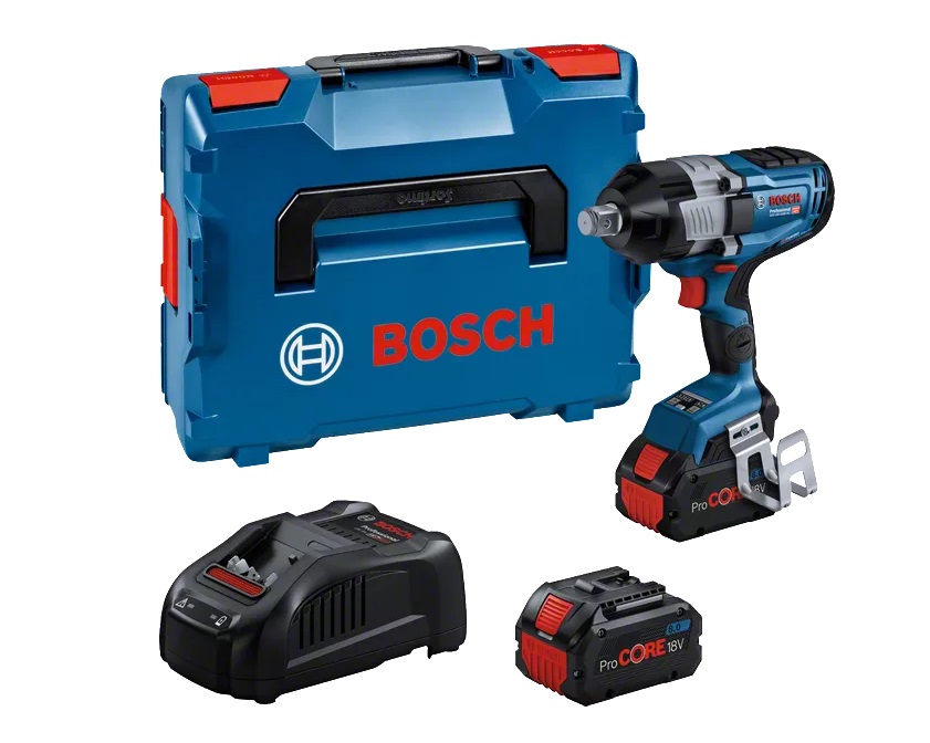 Clé à chocs Bosch GDS 18V-1600 HC Professional; 18 V; 2x8,0 Ah accu. + L-Boxx 136