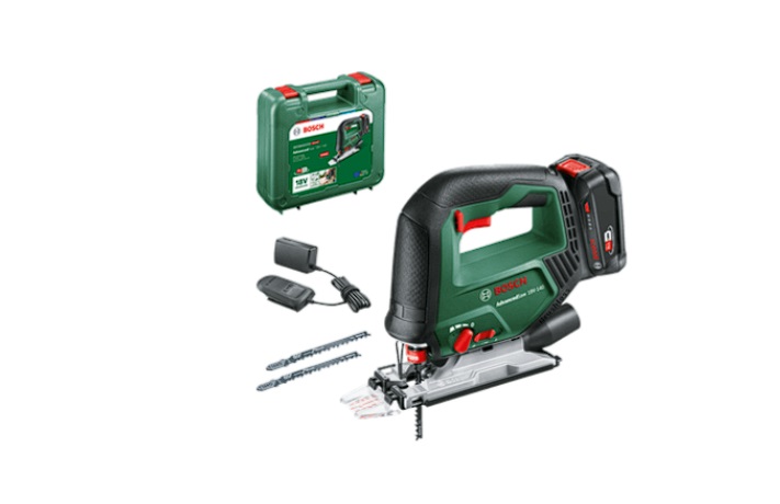 Scie sauteuse sans fil Bosch AdvancedSaw 18V-140; 18 V; 1x2,0 Ah accu.