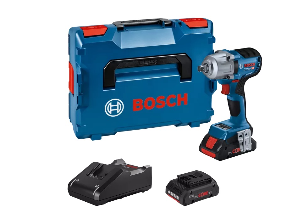 Clé à chocs Bosch GDS 18V-450 PC Professional; 18 V; 2x5,0 Ah accu. + L-Boxx 136