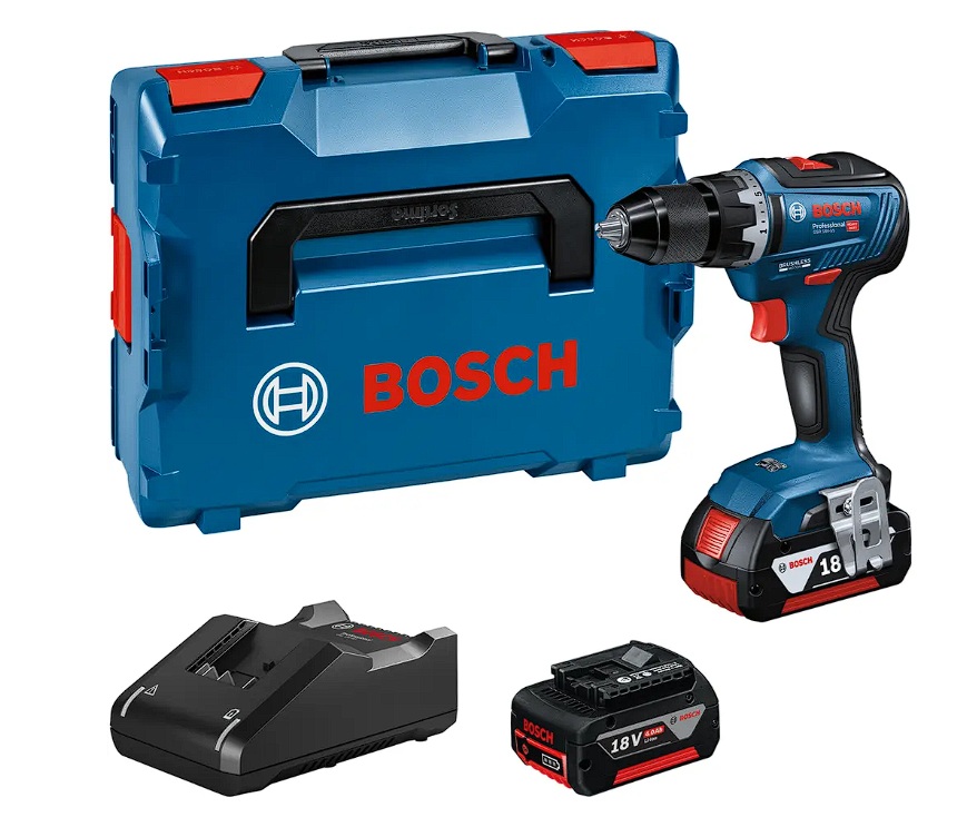 Perceuse-visseuse sans fil Bosch GSR 18V-55; 18 V; 2x5,0 Ah accu.