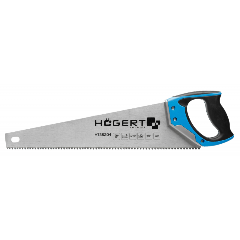 Scie manuelle Hogert HT3S204; 450 mm; pour le bois