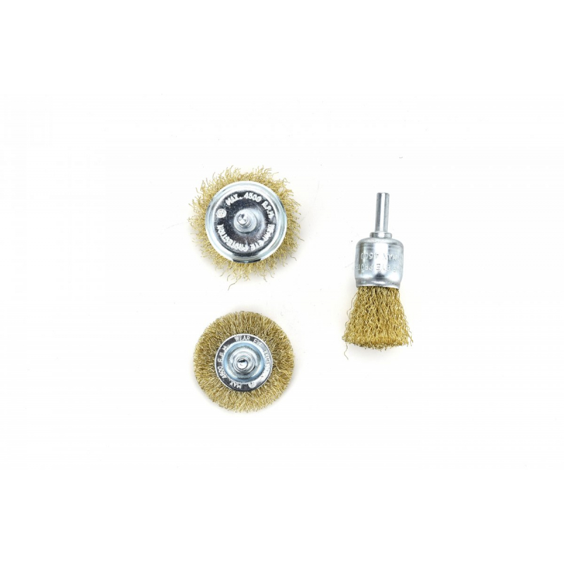Ensemble de brosse métallique Hogert HT7D745; 3 unités