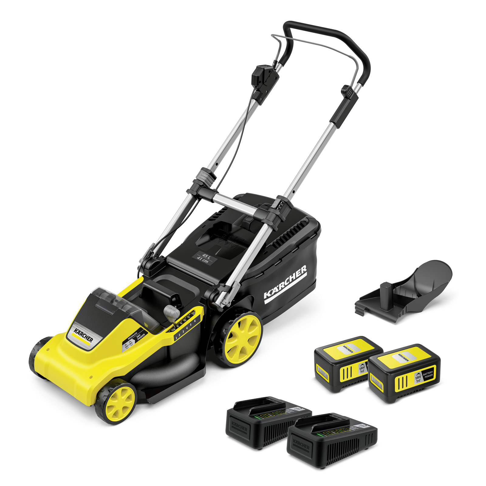 Faucheuse sans fil Karcher LMO 5-18 Dual Battery Set; 18 V; 2x5,0 Ah accu.