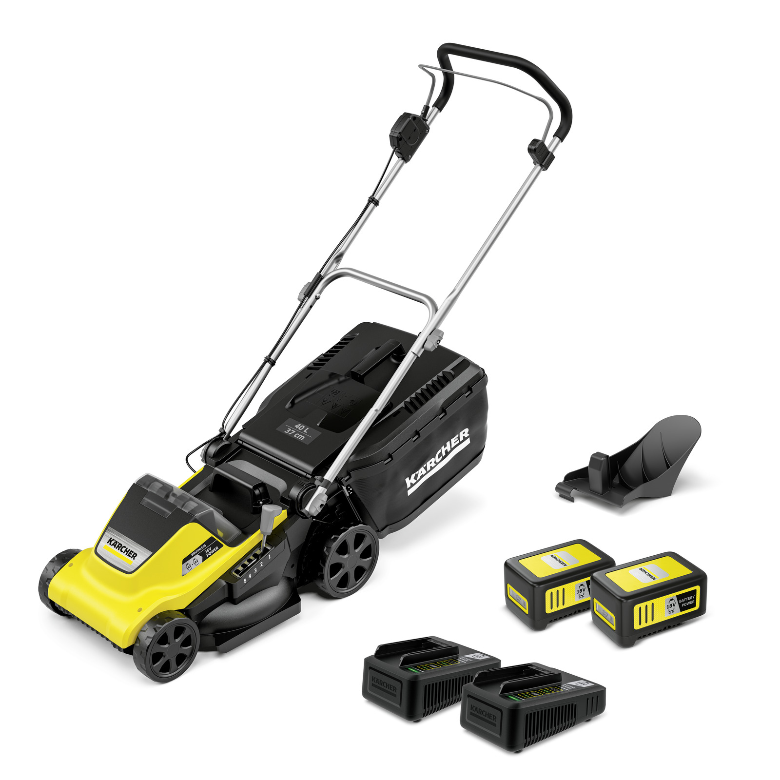 Faucheuse sans fil Karcher LMO 4-18 Dual Battery Set; 18 V; 2x5,0 Ah accu.