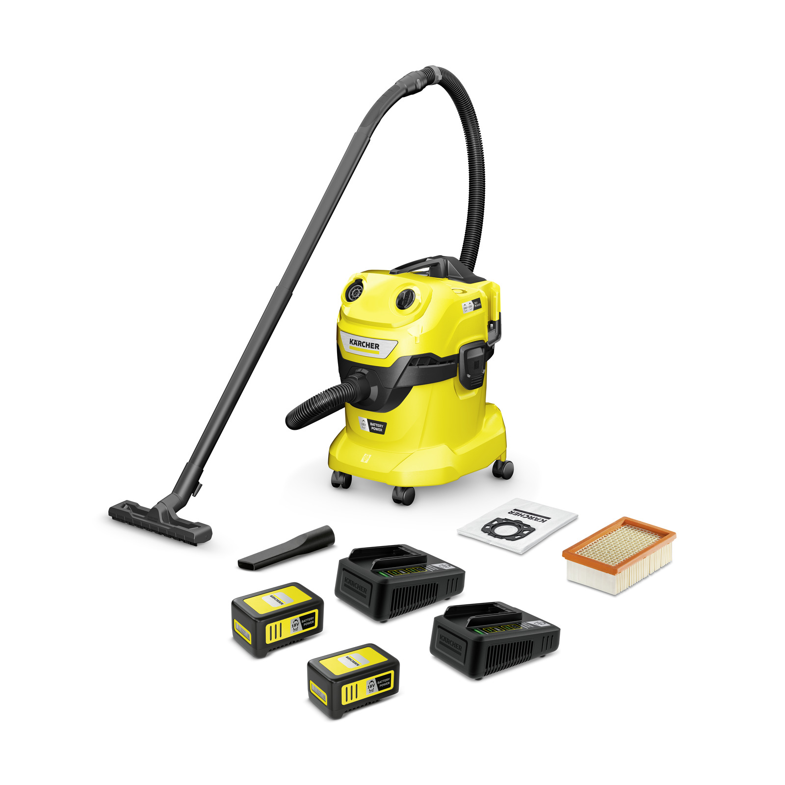 Nettoyeur sec-humide Karcher WD 4-18 Dual Battery Set
