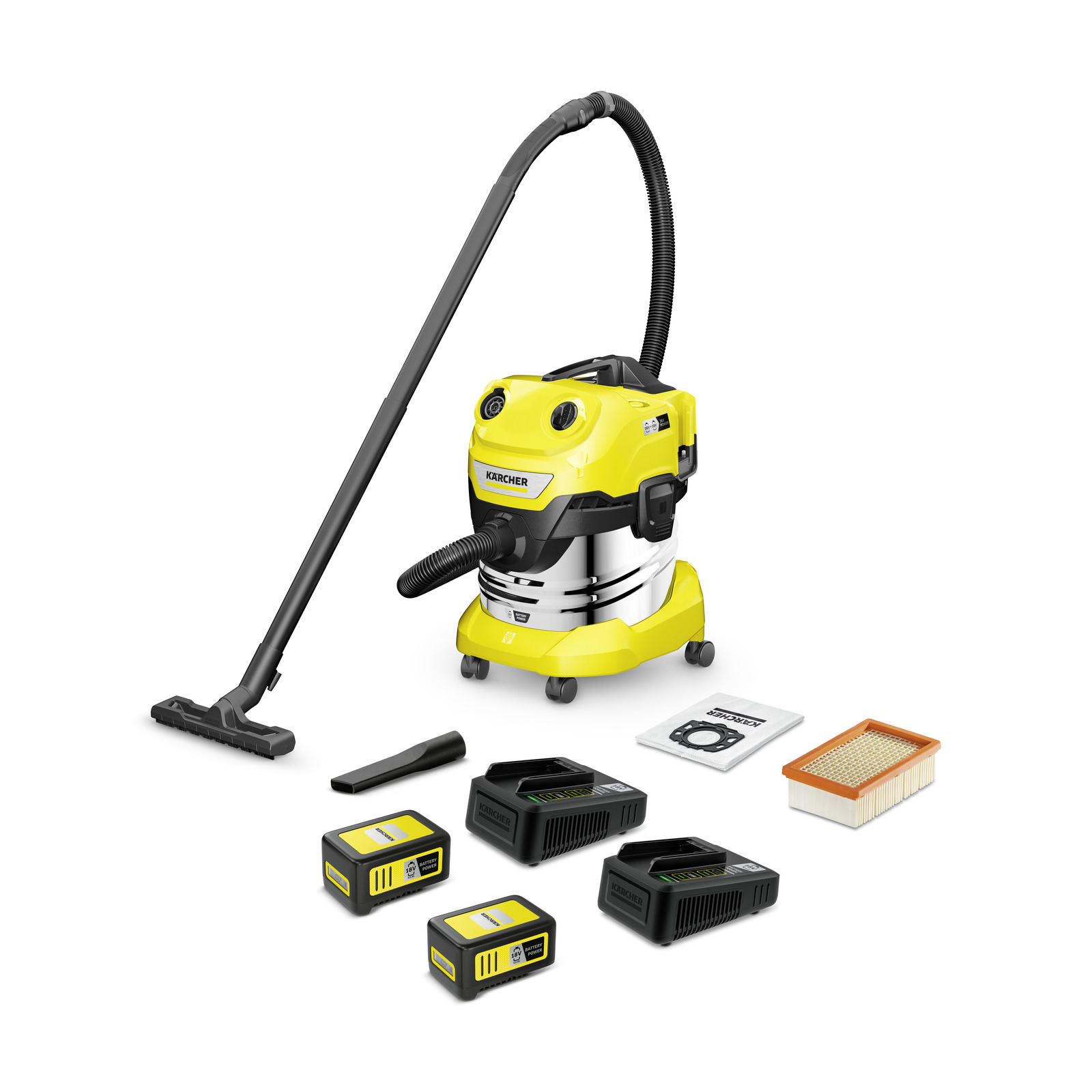 Nettoyeur sec-humide Karcher WD 4-18 S Dual Battery Set