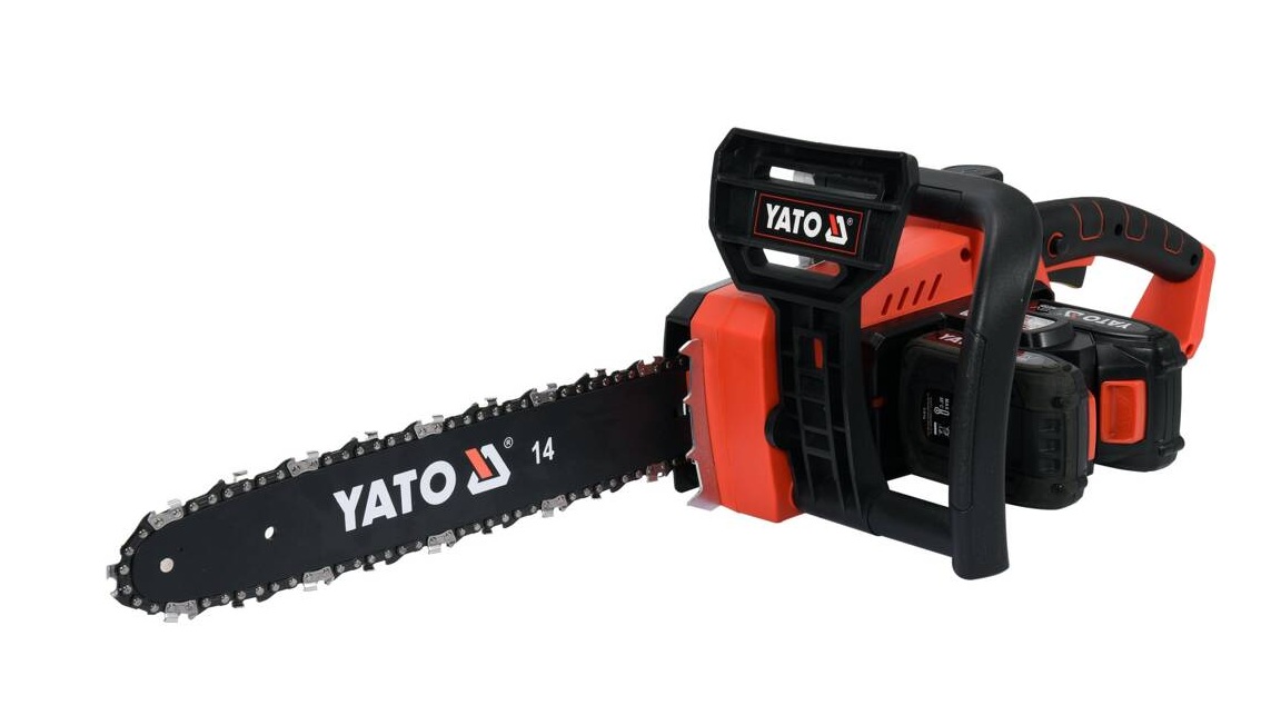 Tronçonneuse Yato YT-82812; 2x18 V; 2x2,0 Ah accu .; Barre de 35 cm