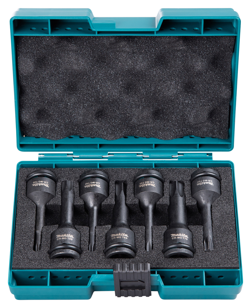 Jeu de douilles à impact Makita E-23628; T30-T70; 7 unités