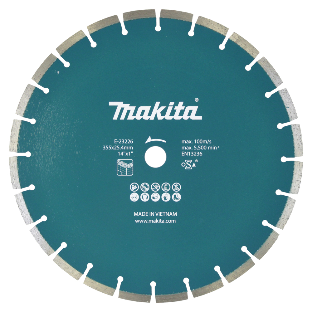 Disque à tronçonner diamanté Makita E-23226; 355x25,4 mm
