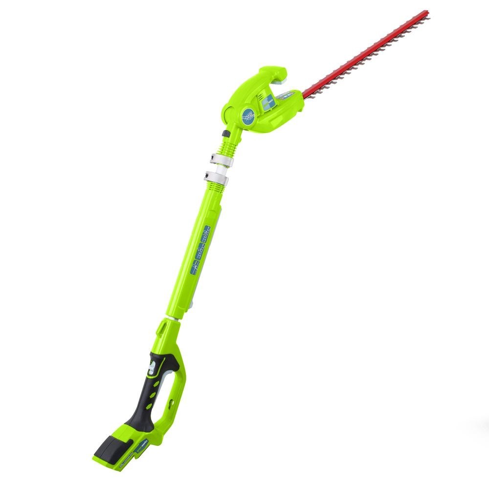 Taille-haie télescopique Greenworks G24PH51; 24 V; 51 cm longueur (sans batterie ni chargeur) (occasion, non retournable)