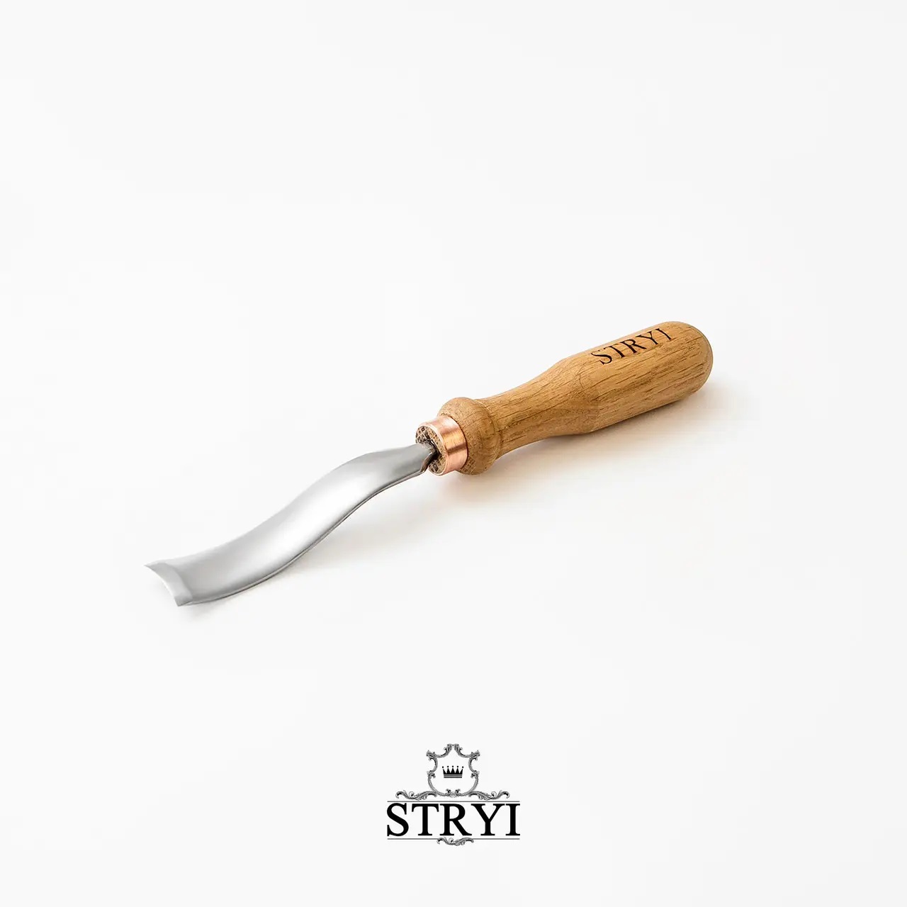Ciseau Klukarza à pente inversée STRYI Profi; 20 mm; pour la sculpture sur bois