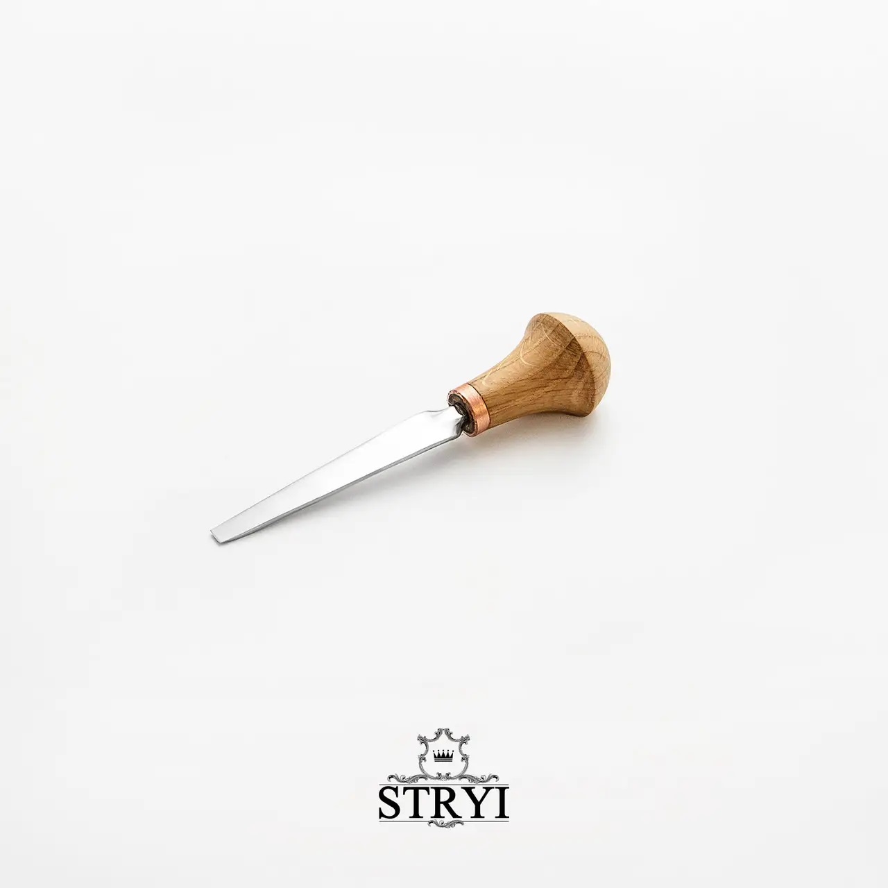 Graveur plat STRYI Profi; 5 mm; pour micro-sculpture, gravure et linogravure sur bois