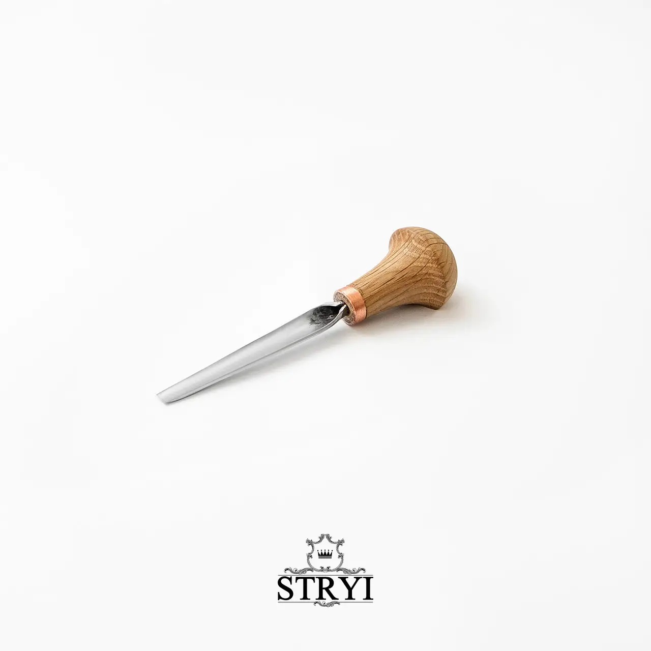 Graveur incliné STRYI Profi; 5 mm; pour micro-sculpture, gravure et linogravure sur bois