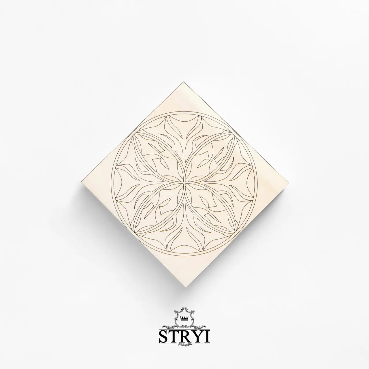 Cuillère en bois vierge STRYI; 100x100x20 mm;