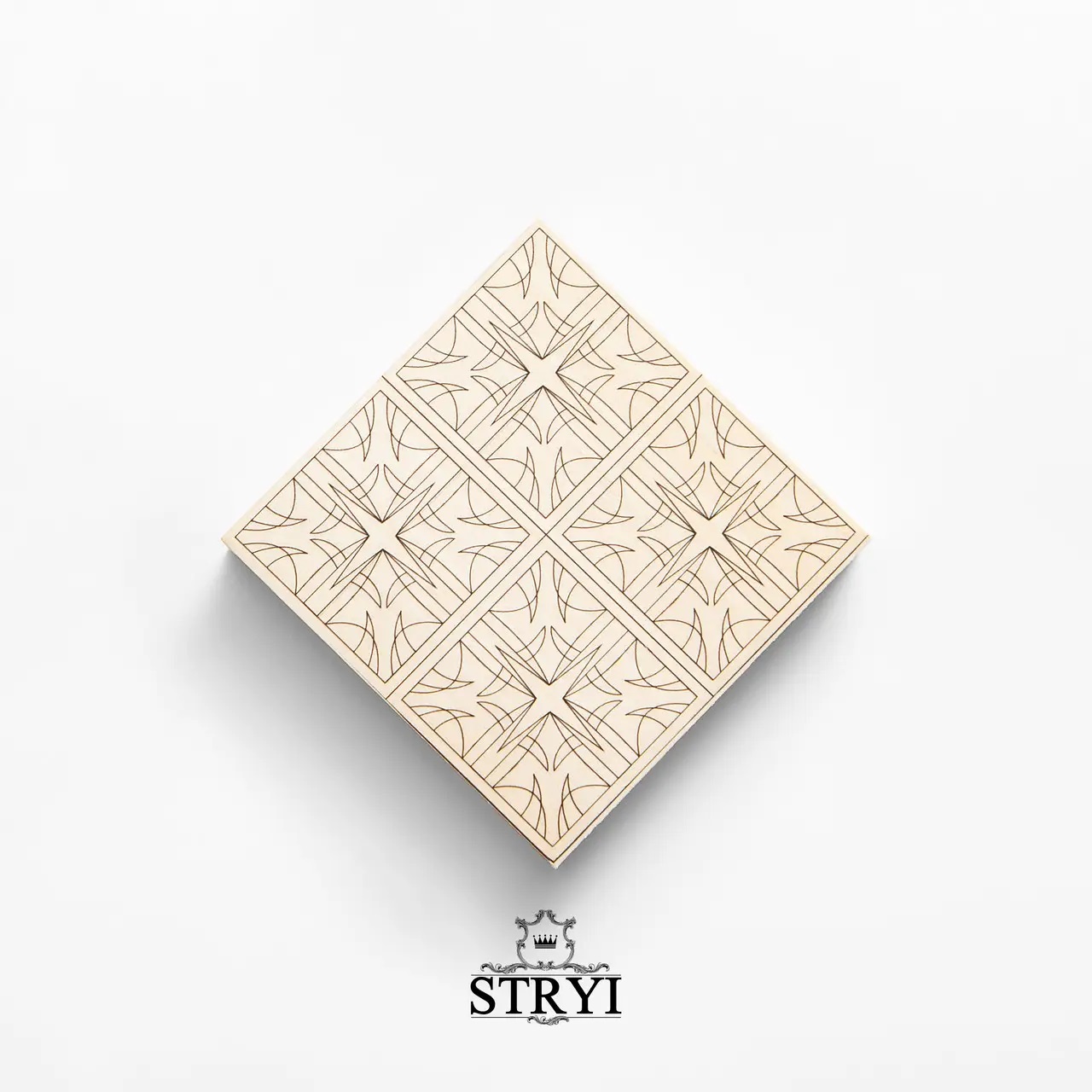 Cuillère en bois vierge STRYI; 100x100x20 mm;
