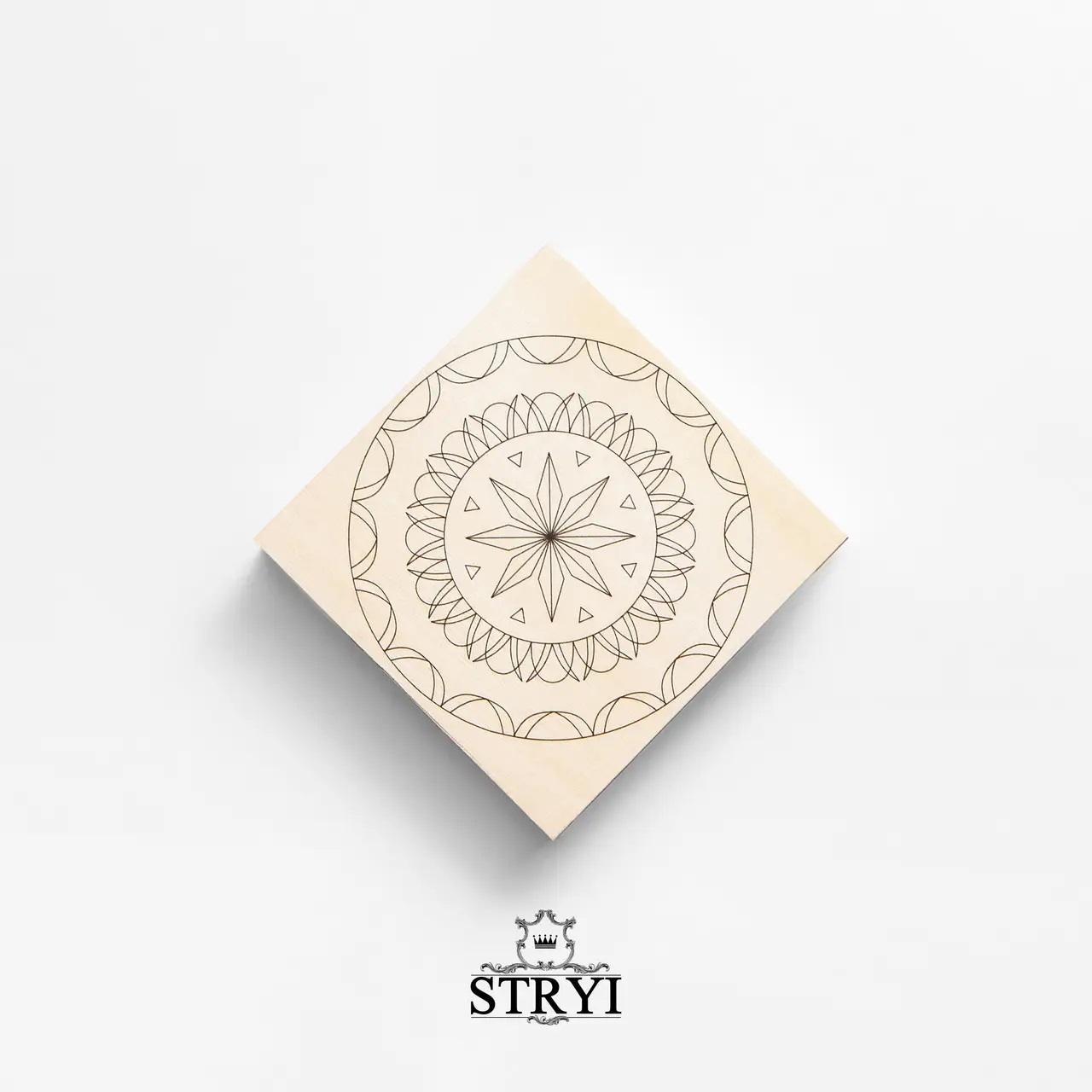 Cuillère en bois vierge STRYI; 100x100x20 mm;