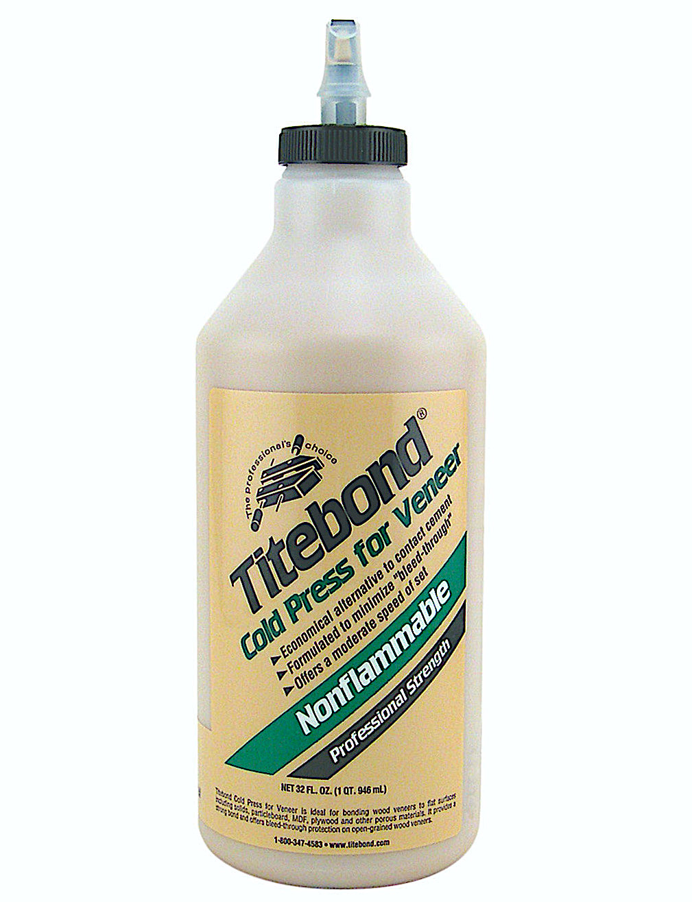 Colle à bois Titebond Cold Press for Veneer; 948 ml