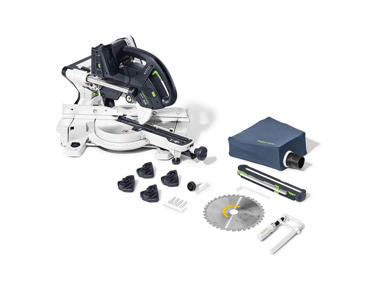 Scie à onglets composés Festool KSC 60 EB-Basic KAPEX; 2x18 V (sans batterie et...