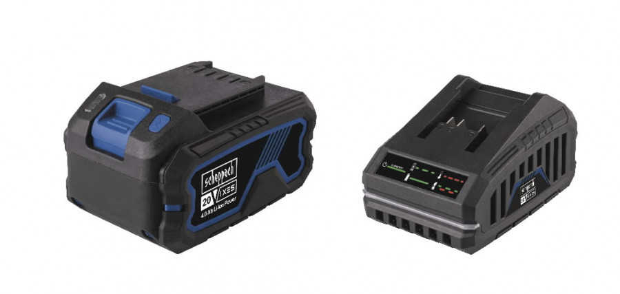 Batterie Scheppach SBSK 4.0; 20 V; 4,0 Ah; Li-ion + Chargeur
