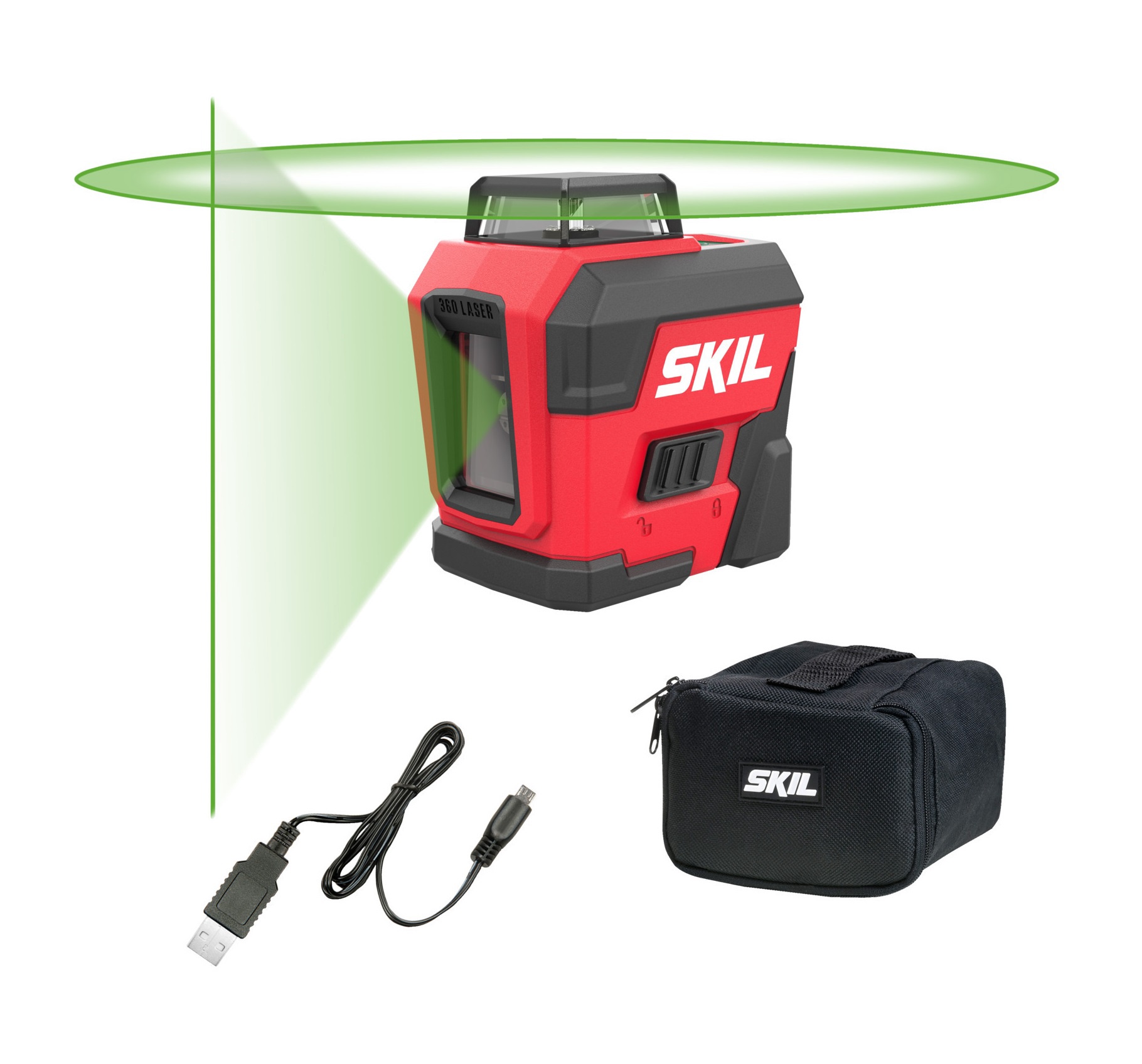 Niveau laser de ligne transversale Skil 1961 DA; 3,7 V; 1x2,0 Ah accu.
