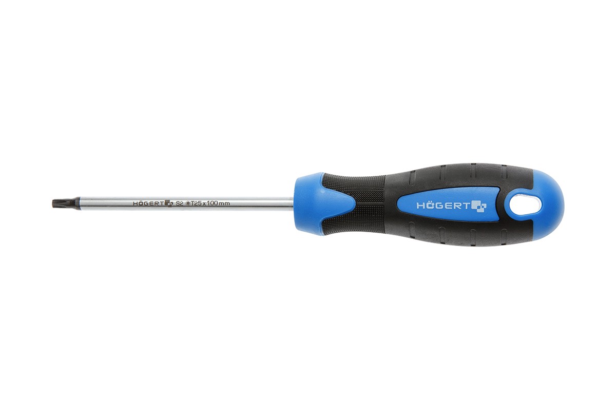 Tournevis manuel / ciseau Hogert HT1S054; T15; 100 mm; embout en forme d’étoile