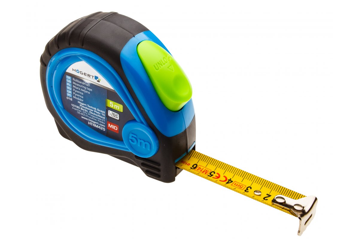 Mètre ruban Hogert HT4M425; 5 m
