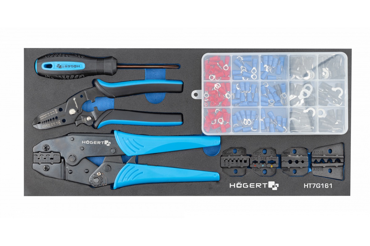 Pince à sertir Hogert HT7G161; 158 unités