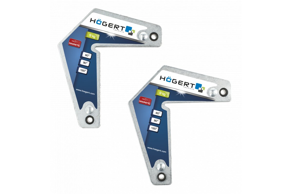 Aimant Hogert HT3B665; 9 kg; 2 unités