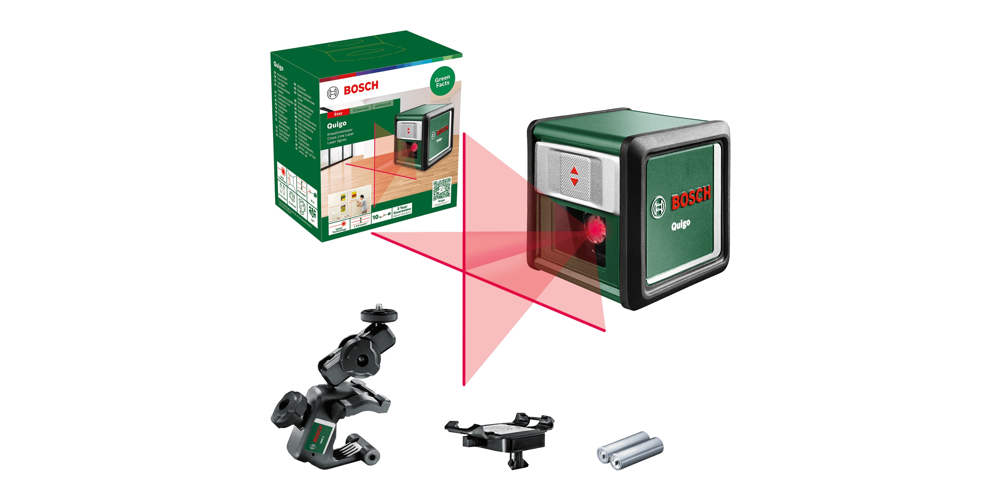 Niveau laser de ligne transversale Bosch Quigo