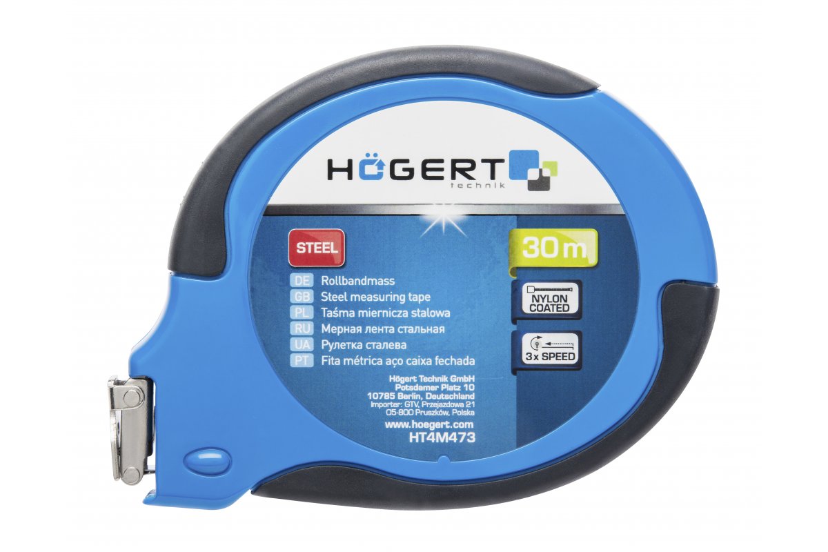 Mètre ruban Hogert HT4M473; 30 m