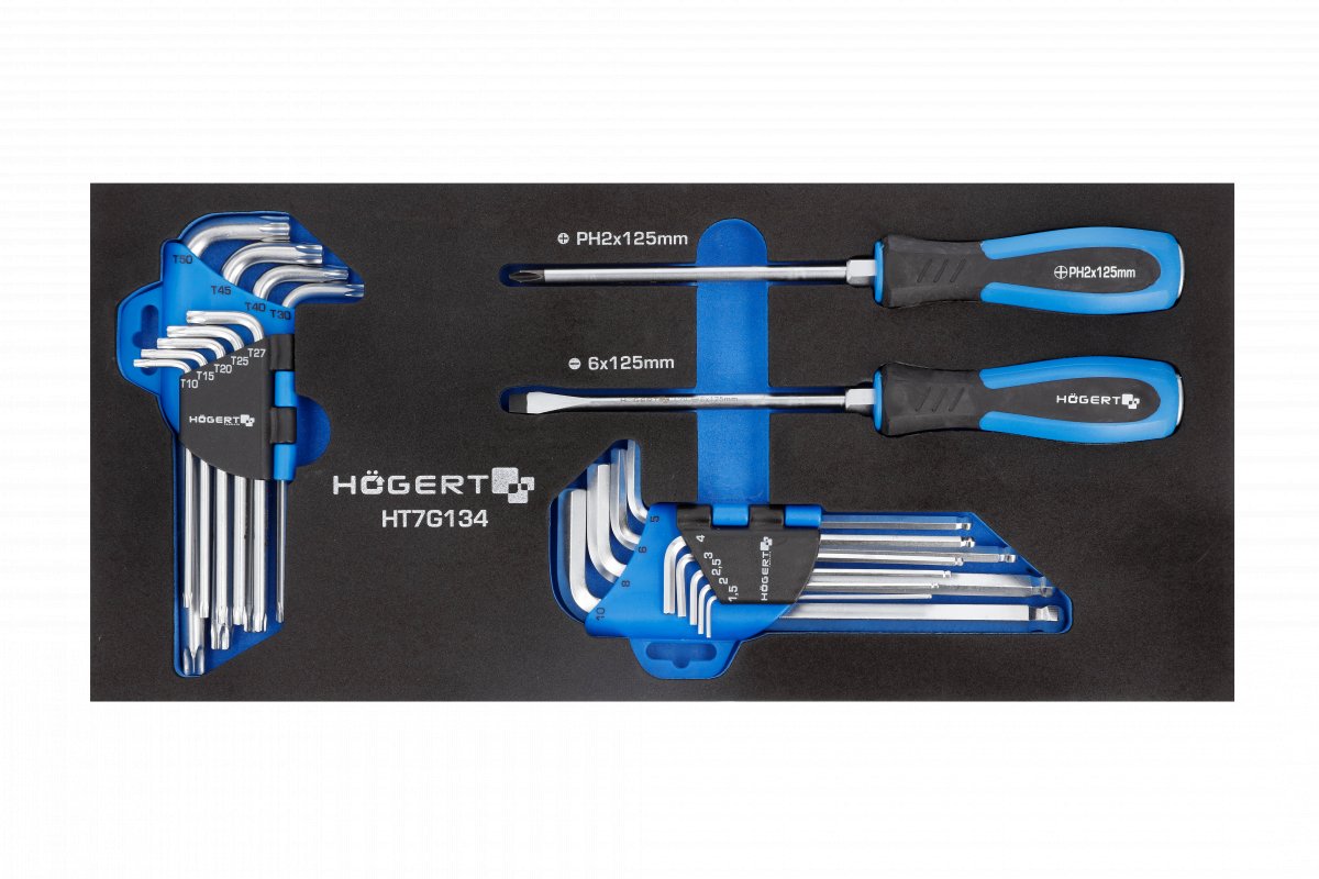 Ensemble d'outils Hogert HT7G134; 20 unités