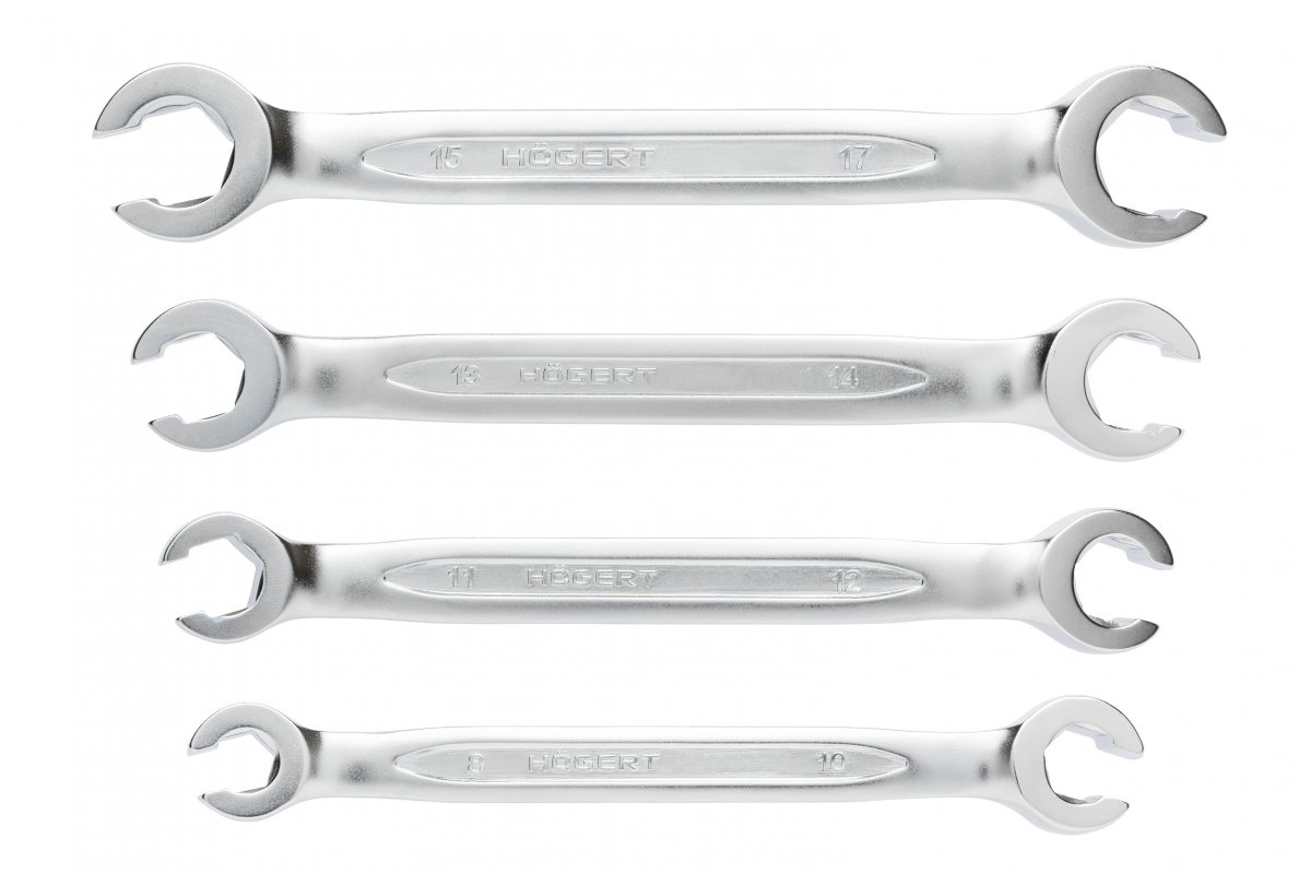 Ensemble de clés à anneau Hogert HT1W730; 8-17 mm; 4 unités