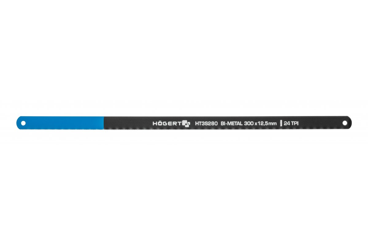 Lame de scie à métaux Hogert HT3S280; 24 TPI; 300 mm; 2 unités