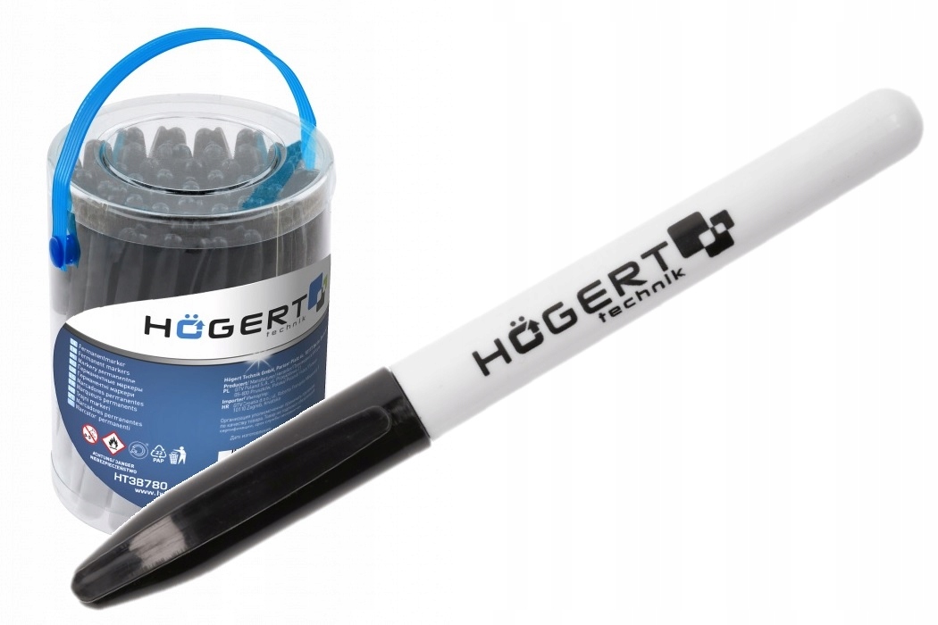 Stylo de marquage Hogert HT3B780; noir