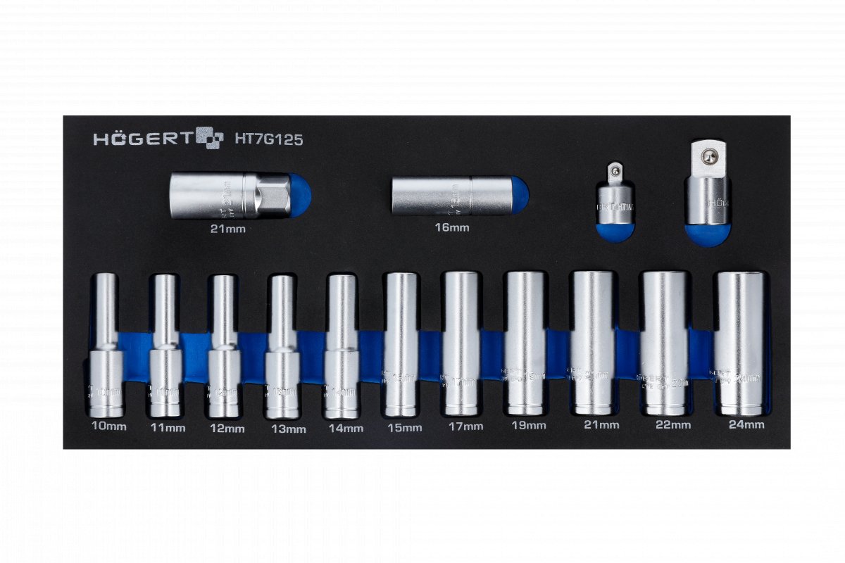 Ensemble d'outils Hogert HT7G125; 15 unités
