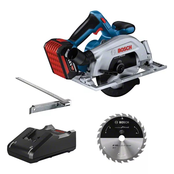 Scie circulaire sans fil Bosch GKS 185-LI; 18 V; 1x5,0 Ah accu.