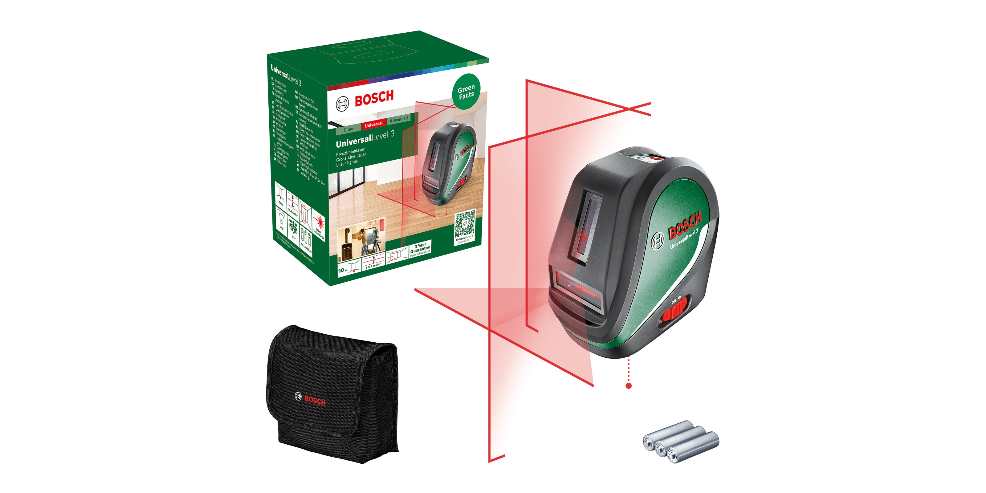 Niveau laser de ligne transversale Bosch Universal Level 3