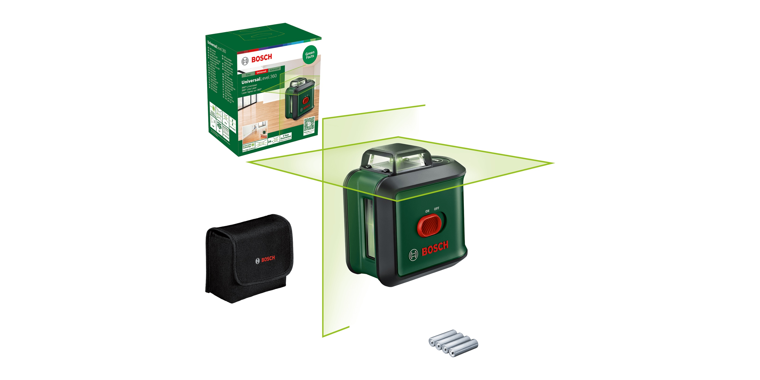 Niveau laser de ligne transversale Bosch Universal Level 360