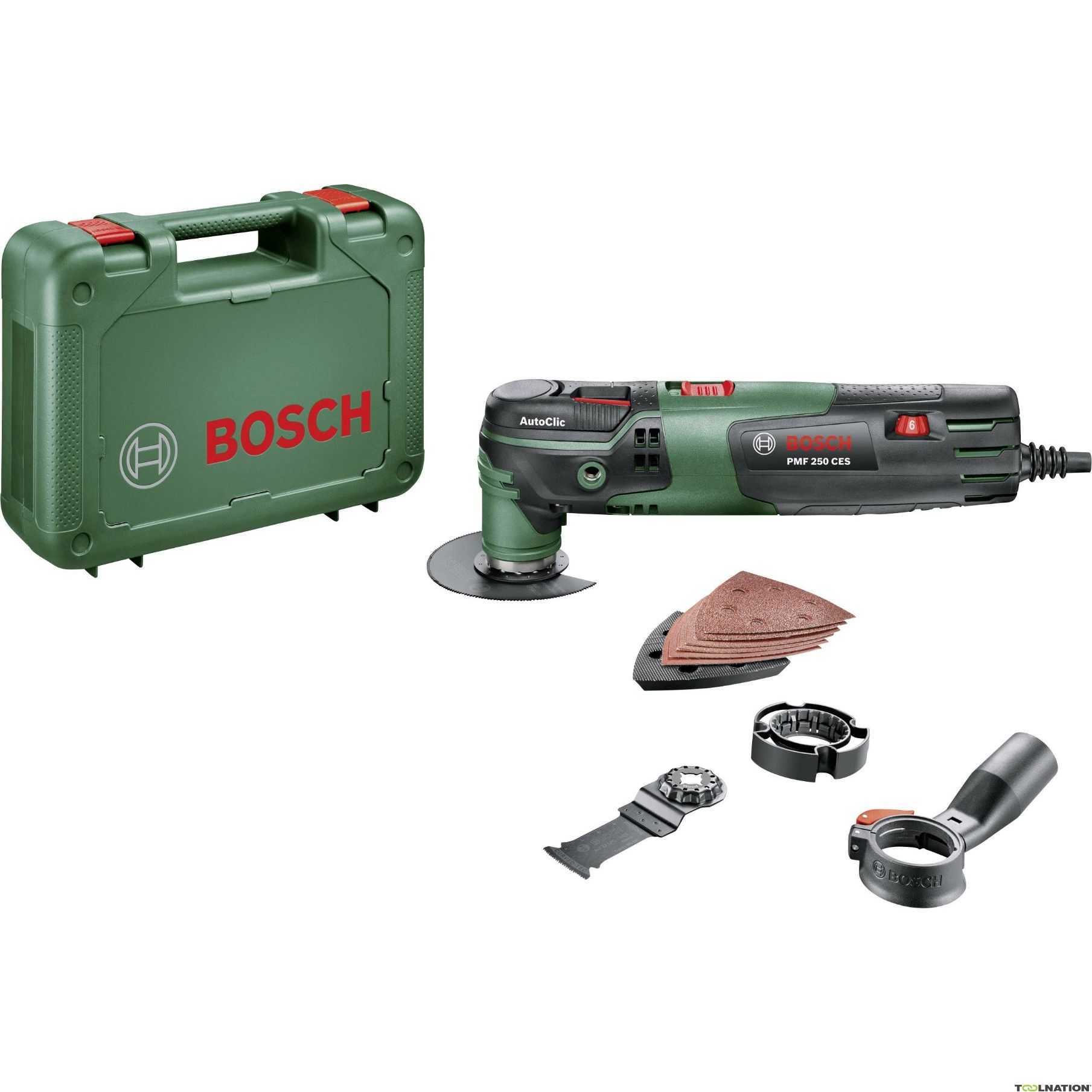 Outil Multi-fonction Bosch PMF 250 CES + accessoires