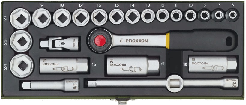 Ensemble d'outils Proxxon 3/8''; 24 unités