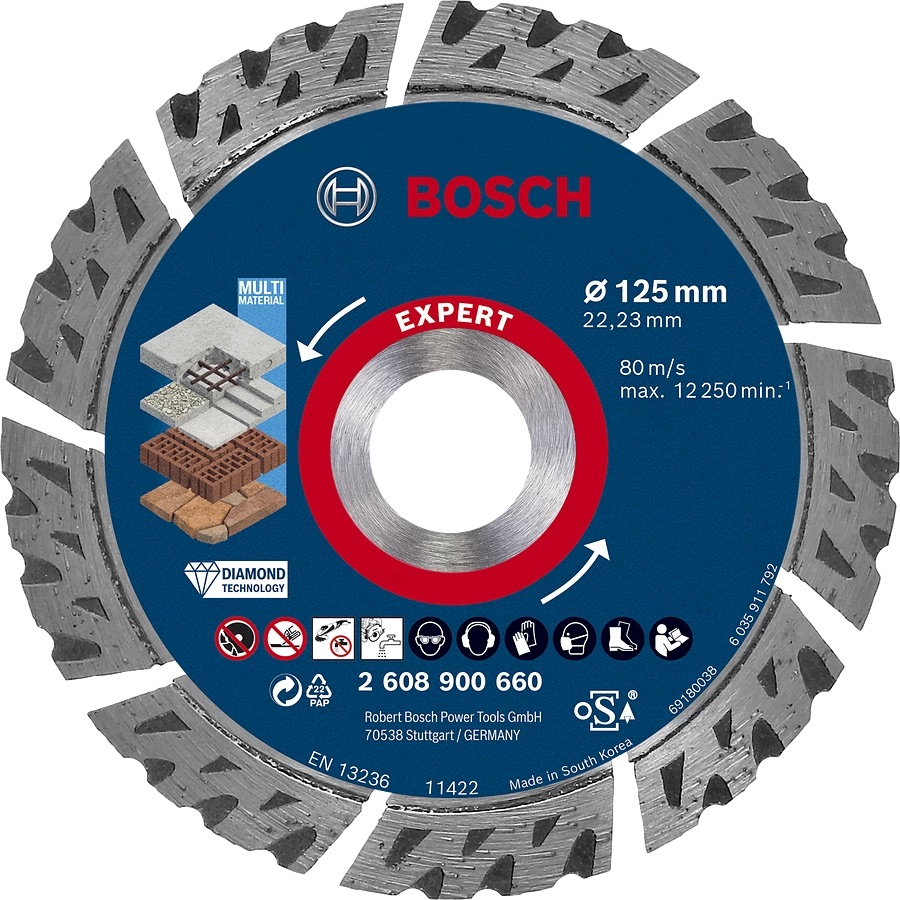 Disque à tronçonner diamanté Bosch 2608900660; 125 mm