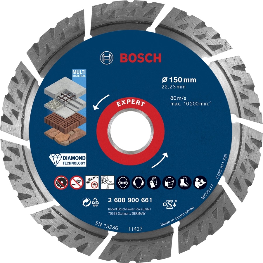 Disque à tronçonner diamanté Bosch 2608900661; 150 mm