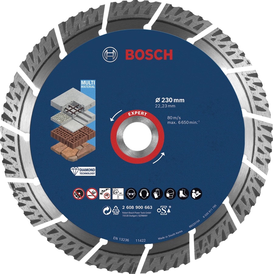 Disque à tronçonner diamanté Bosch 2608900663; 230 mm