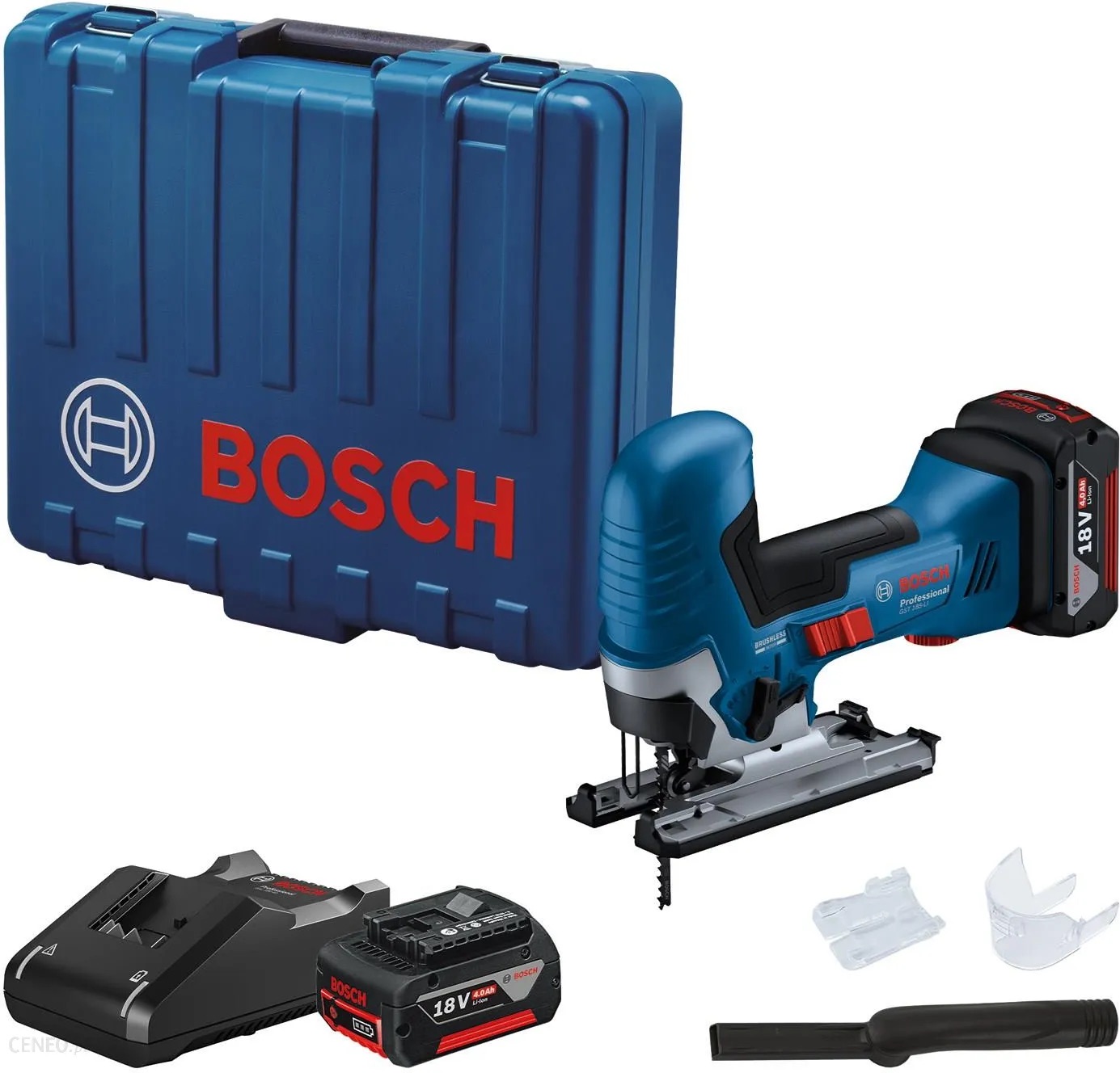 Scie sauteuse sans fil Bosch GST 185-LI; 18 V; 2x4,0 Ah accu.