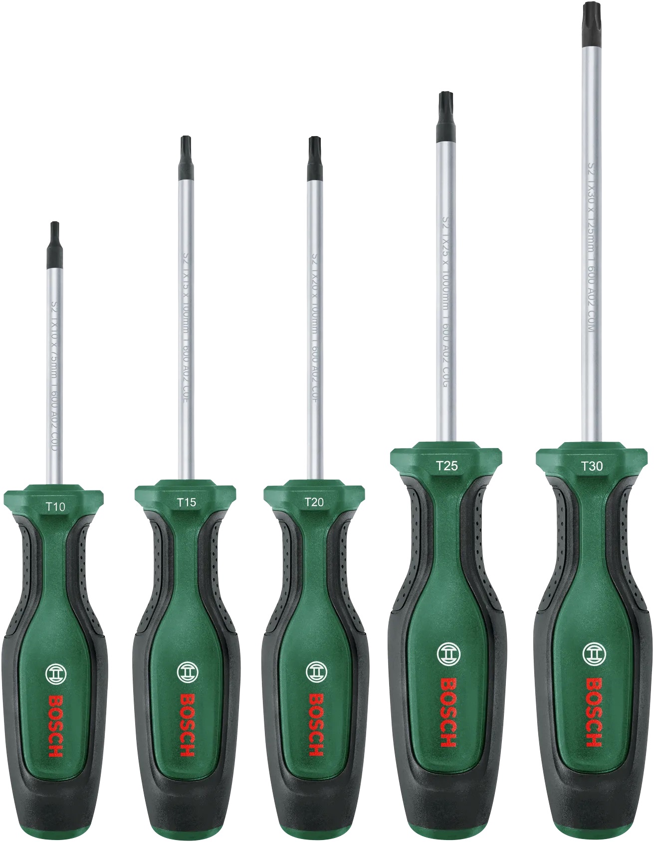Ensemble de tournevis Bosch 1600A02BX6; 5 unités