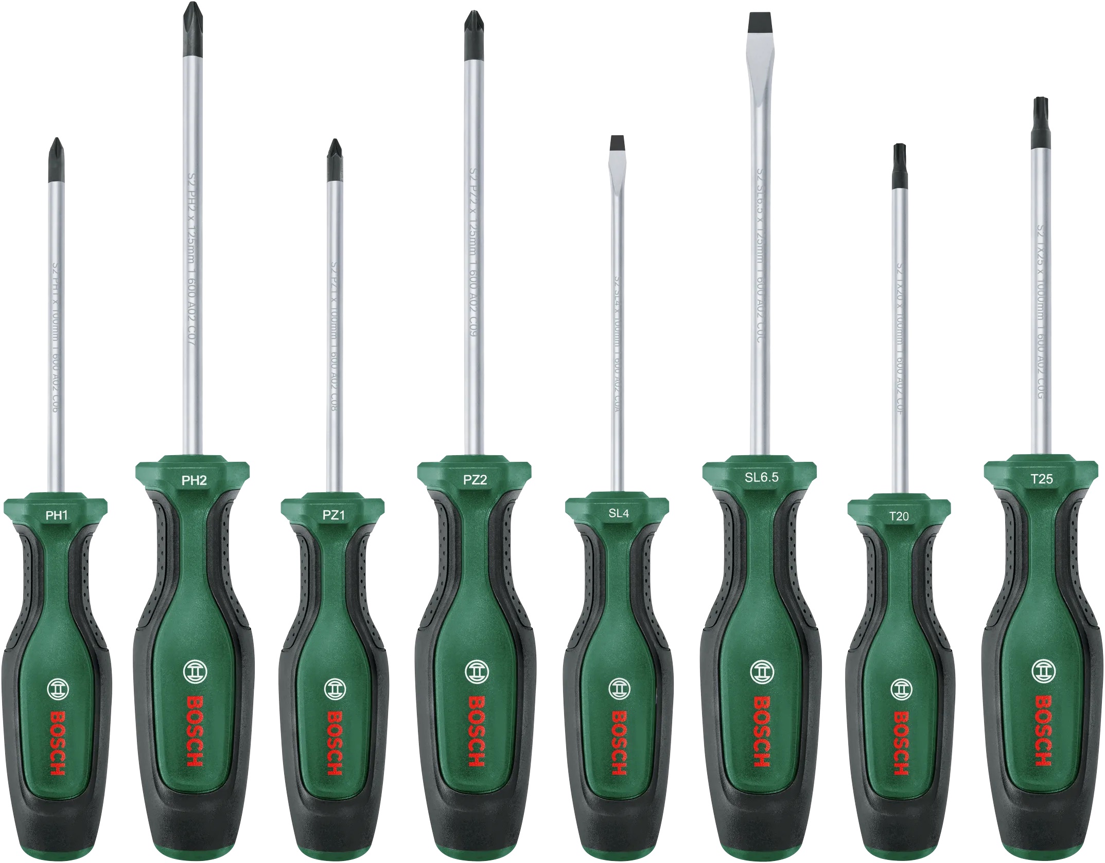 Ensemble de tournevis Bosch 1600A02BX8; 8 unités