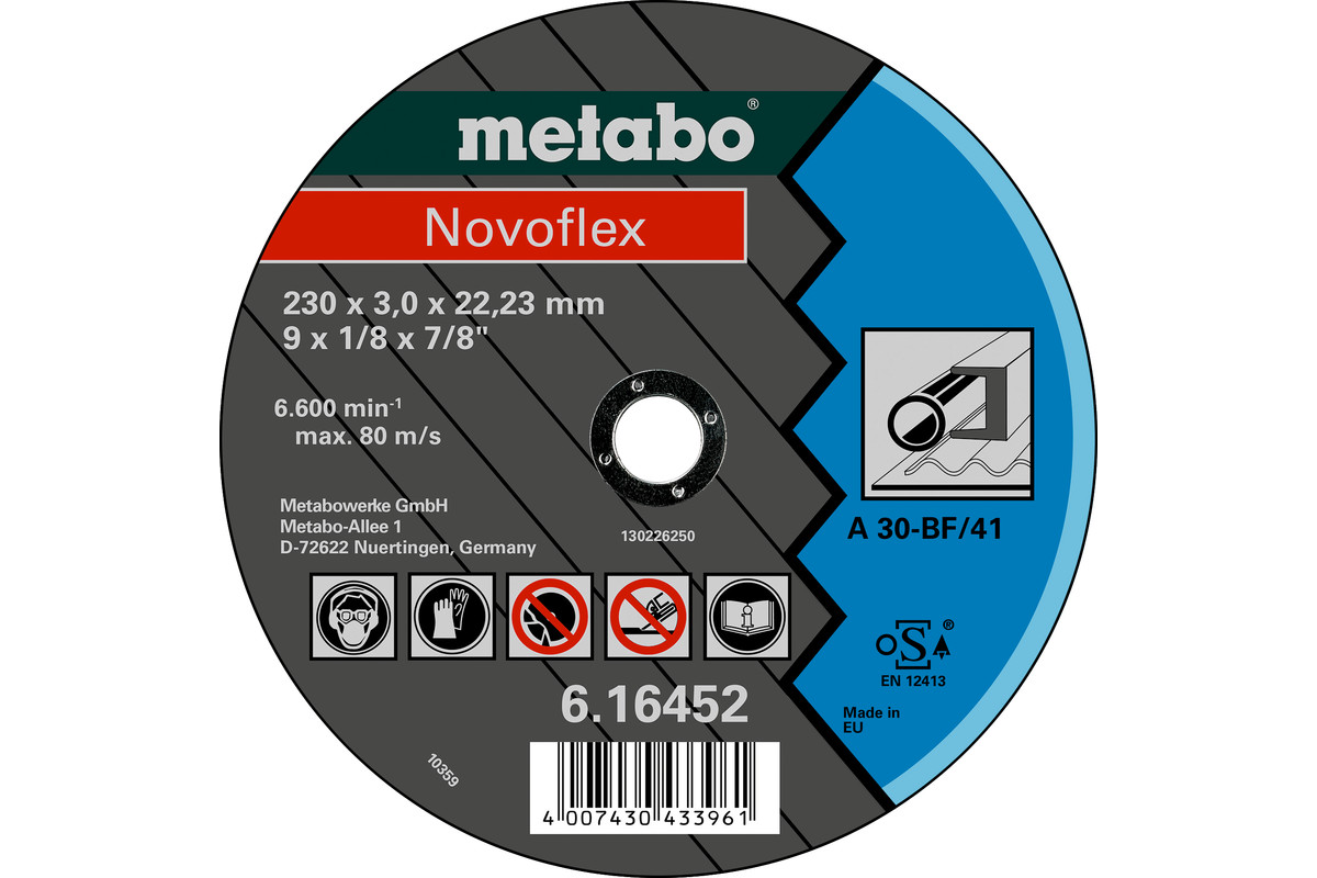 Disque abrasif Metabo Novoflex A 30 TF 42; 125x2,5 mm
