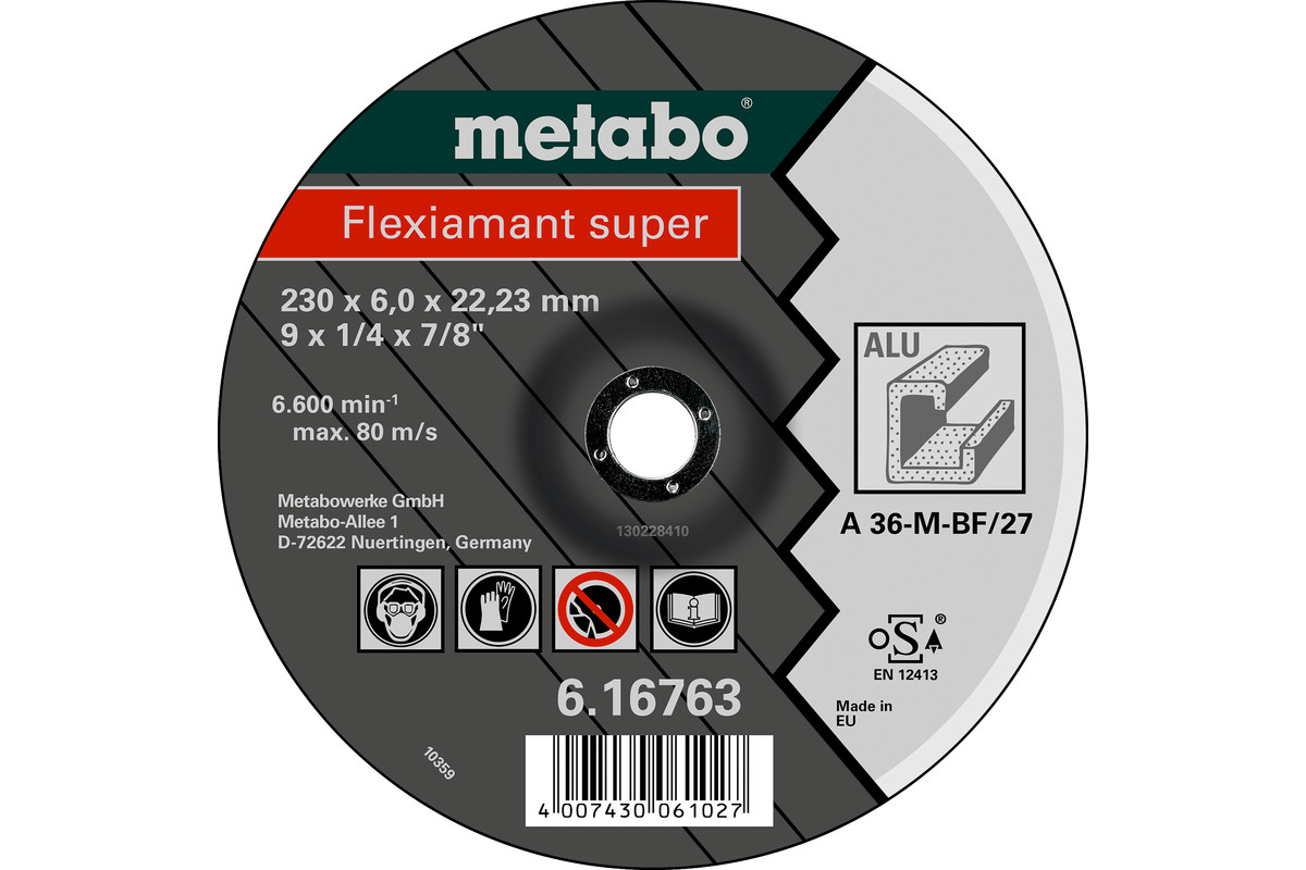 Disque abrasif Metabo Flexiamant Super A 36-M SF 27; 125x6 mm